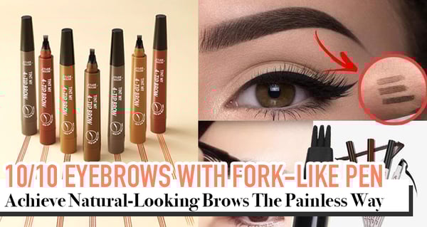 Eyebrow Game Strong With This New Fork-Like Tip Eyebrow Pen; Win It The Natural Way.