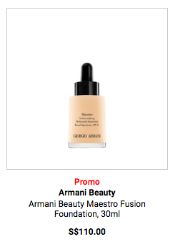 Tangs/ Armani Beauty