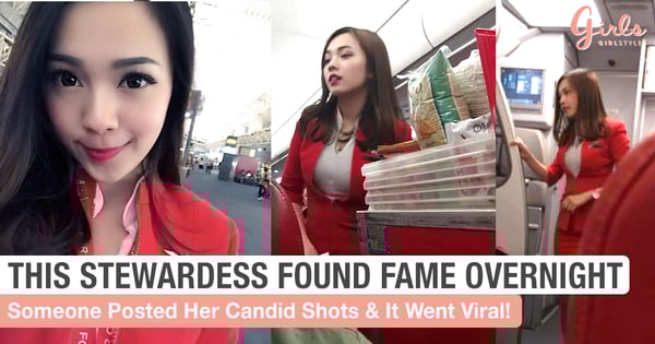 This AirAsia Stewardess Found (More) Fame After Candid Photos Went Viral