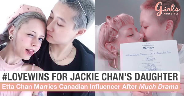 Jackie Chan's Daughter Marries Angmoh Girlfriend Despite 12 Years Age Gap!