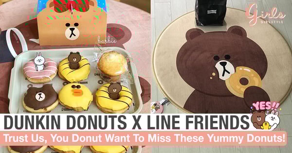These Donuts From Dunkin Donuts X Line Friends Collab Are Too Cute To Be Eaten!