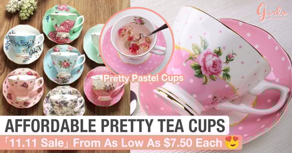 These Tea Cups Are So Pretty, The Price Tag Is Even Prettier <3