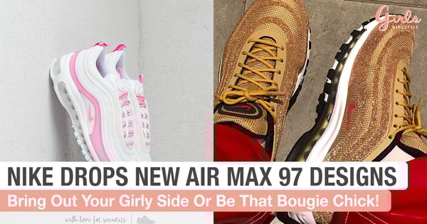 Nike's Air Max97 Now Comes In Bubblegum Pink And In A Swarovski-Covered Design!