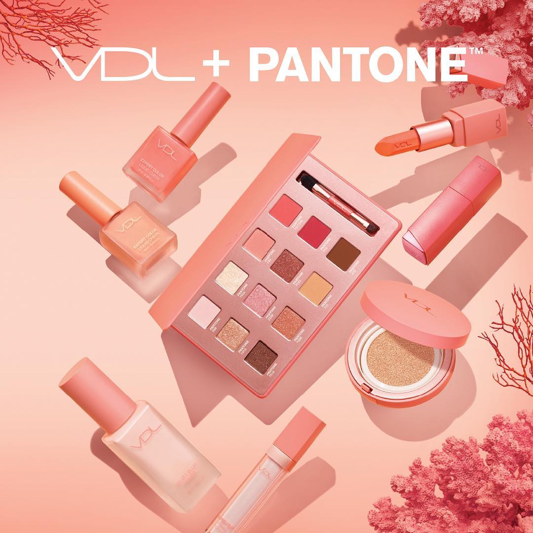 VDL Cosmetics Collaborates With Pantone For A Pretty, Coral Makeup