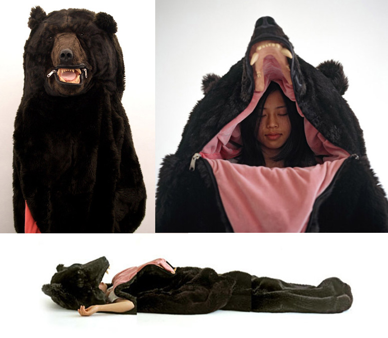 Kill Your Insomnia With This Realistic Bear Sleeping Bag!