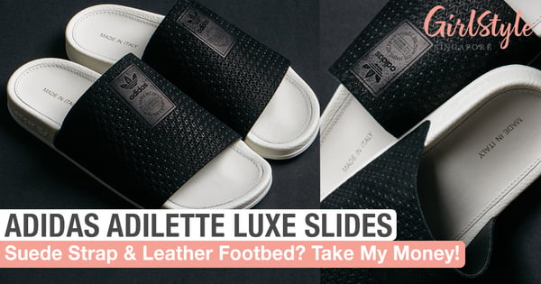 Peep The New adidas Adilette Luxe Slides In Core Black Here!