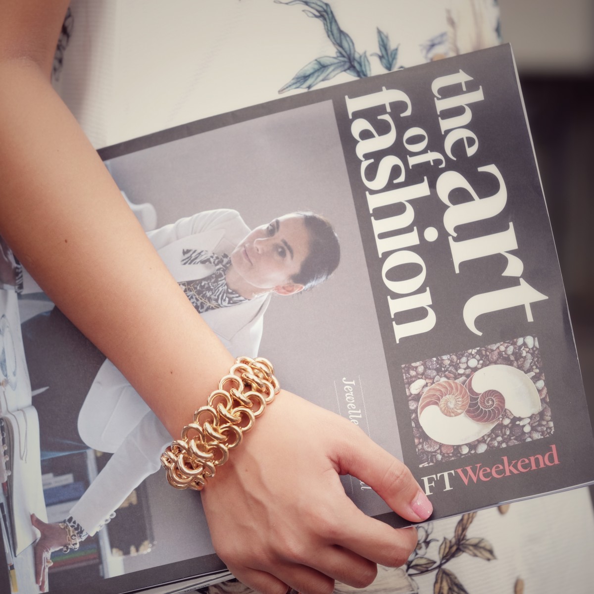 Vintage Rose Gold Chain Link Bracelet