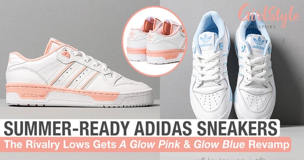 adidas Debuts Their New Rivalry Lows Sneaker In Glow Pink & Glow Blue