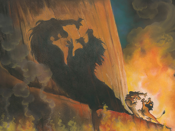 The Lion King, 1994, Concept art, Kelvin Yasuda ©Disney