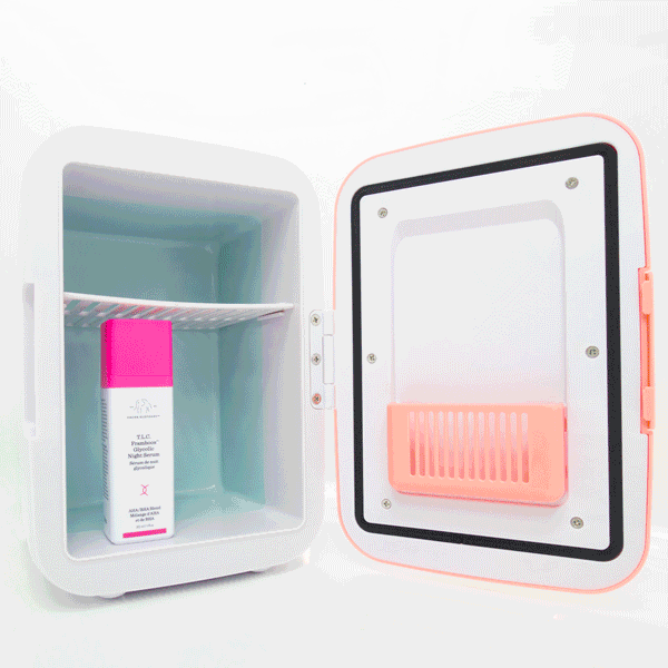 Mini skincare fridge from qoo10 in gif format
