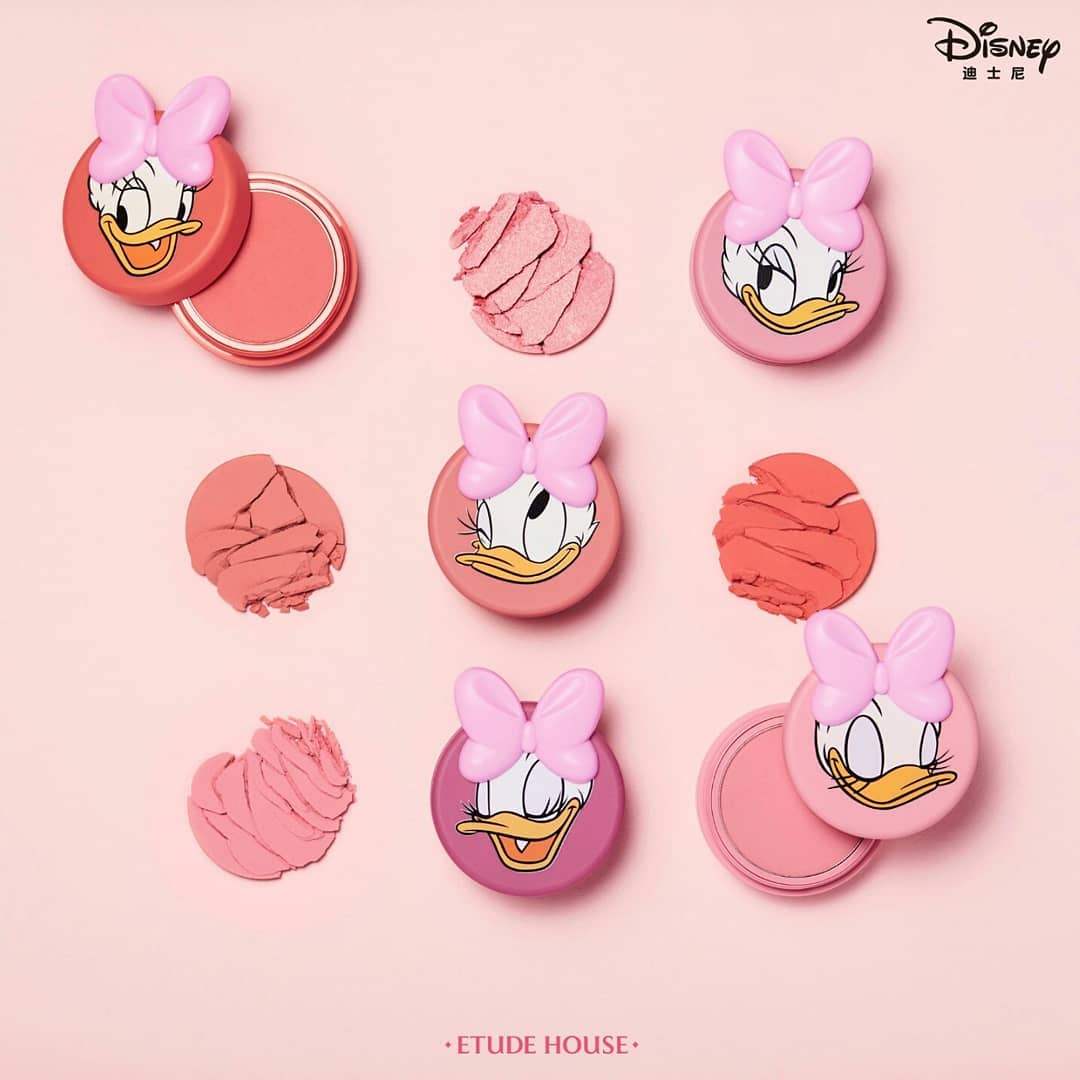 daisy duck blusher in all 5 shades by etude house