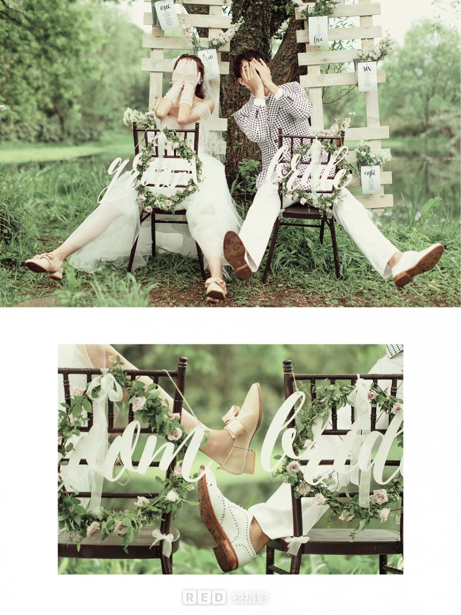 Couple covering their faces