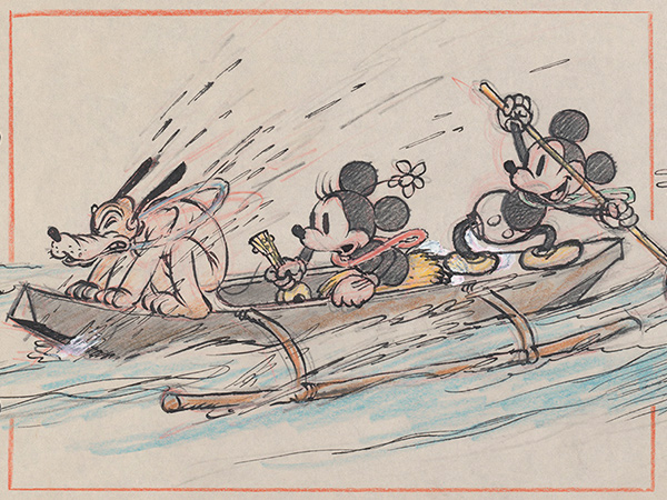Hawaiian Holiday, 1937, Concept art, Disney Studio Artist ©Disney