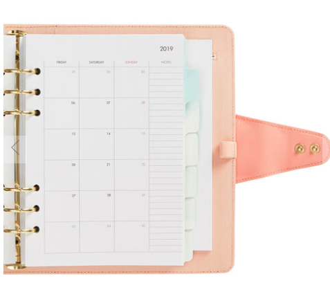 Monthly overview for kikki.K planner