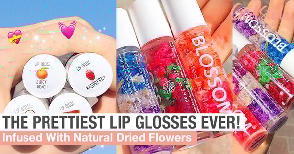 These Lip Glosses Infused With Dried Flowers Are Possibly The Prettiest Lip Product Ever!