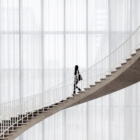 Girl on stairs