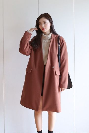 Long pink coat
