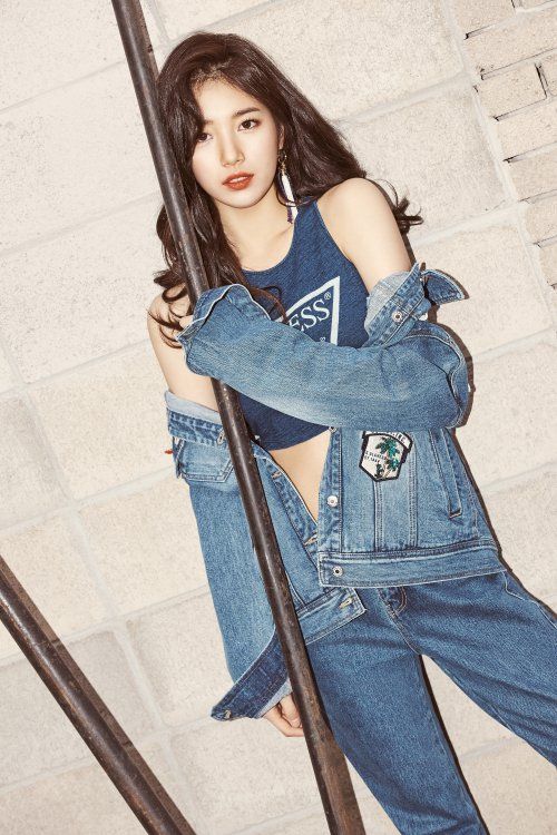 Suzy in denim jacket
