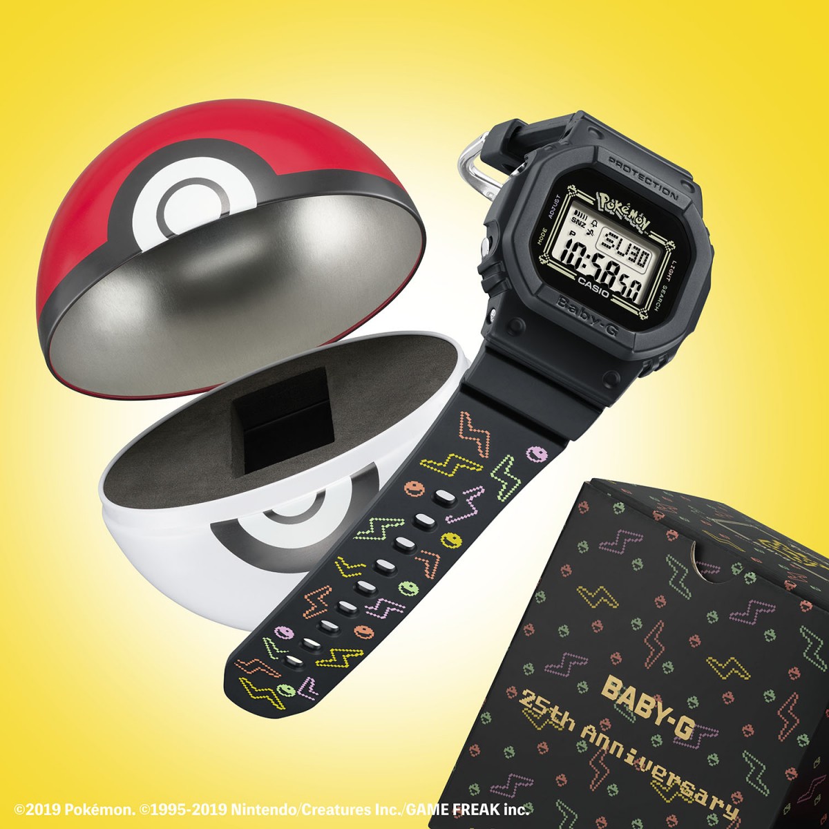 BABY-G shock-resistant watch inspired by Pikachu from Pokémon