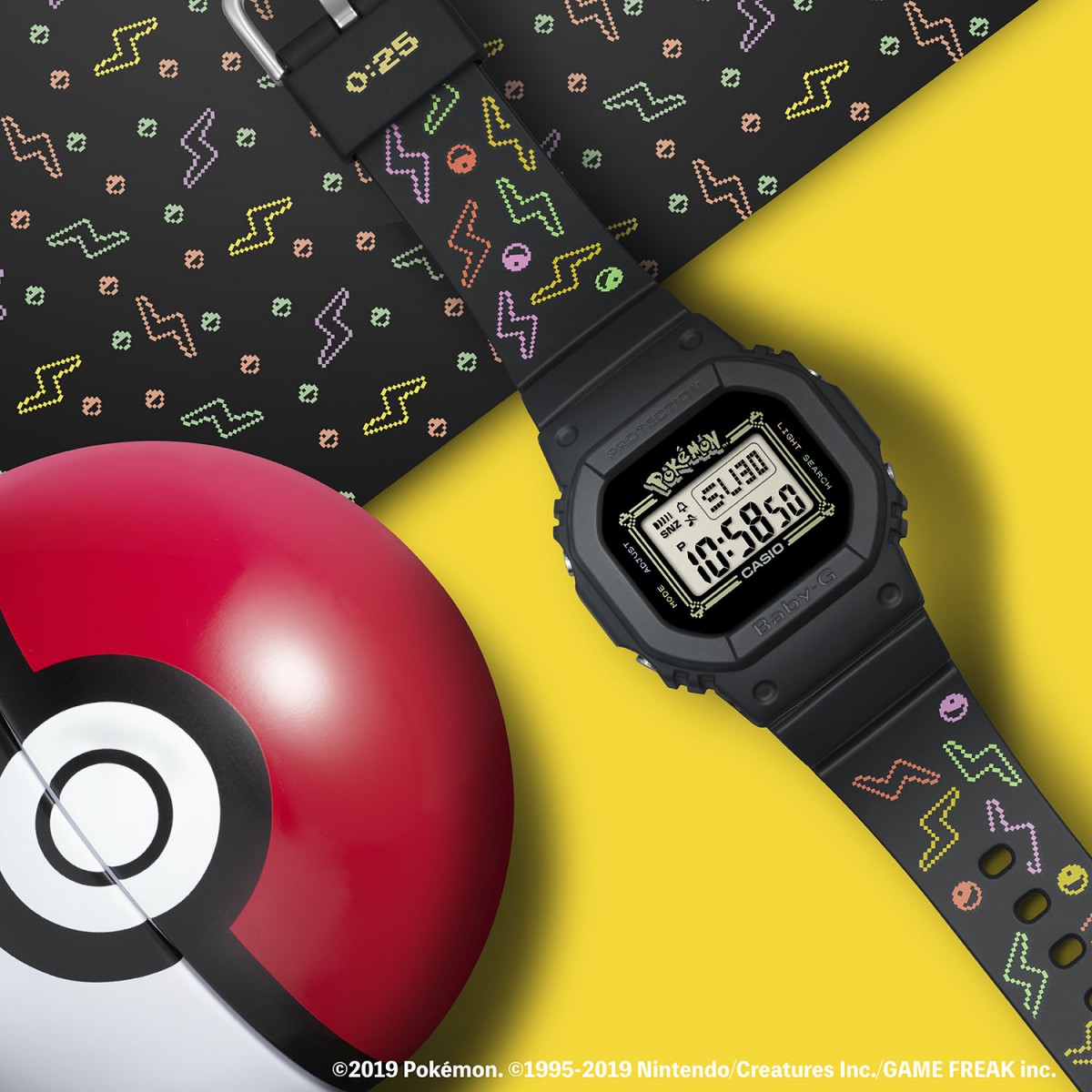 BABY-G shock-resistant watch inspired by Pikachu from Pokémon