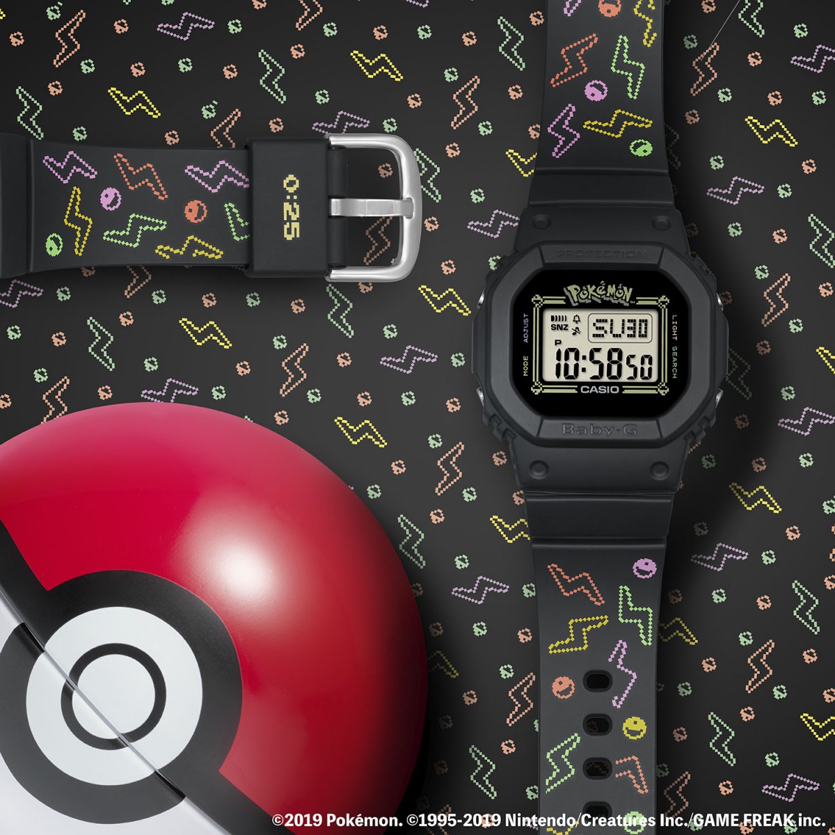 BABY-G shock-resistant watch inspired by Pikachu from Pokémon