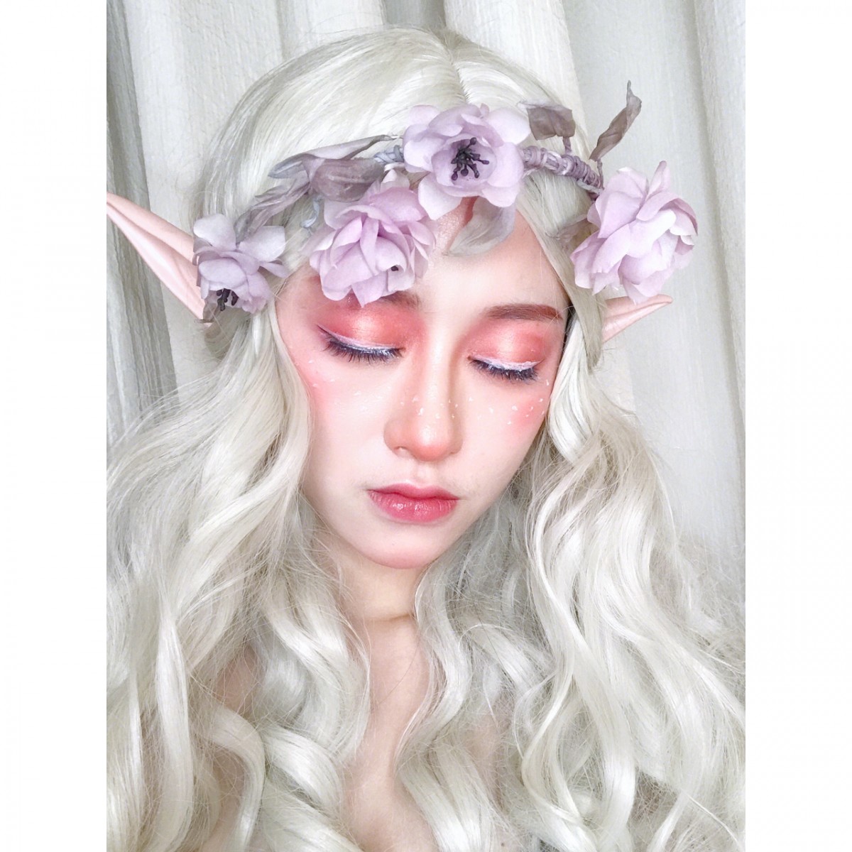 Elf halloween makeup look