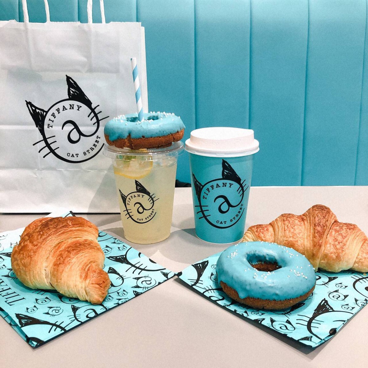 Image of croissants and donuts purchased from Tiffany & Co. cafe