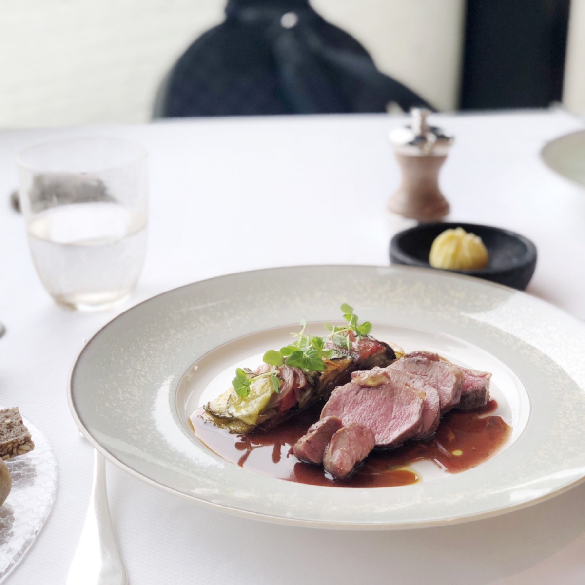 Steak served at the Chanel restaurant