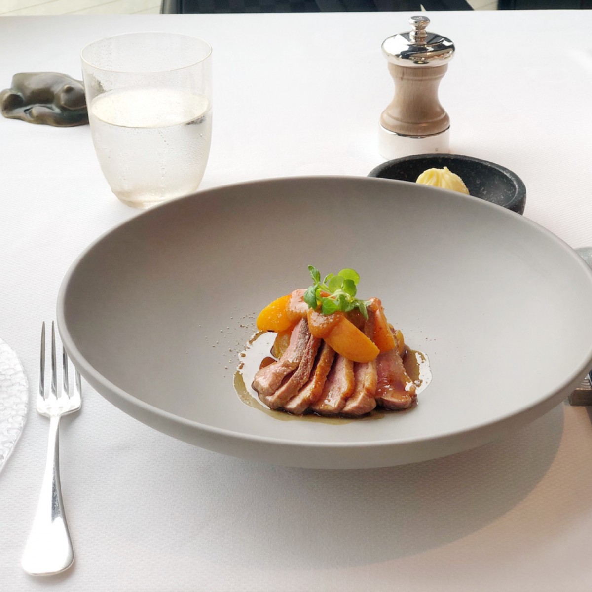 Food served at the Chanel restaurant