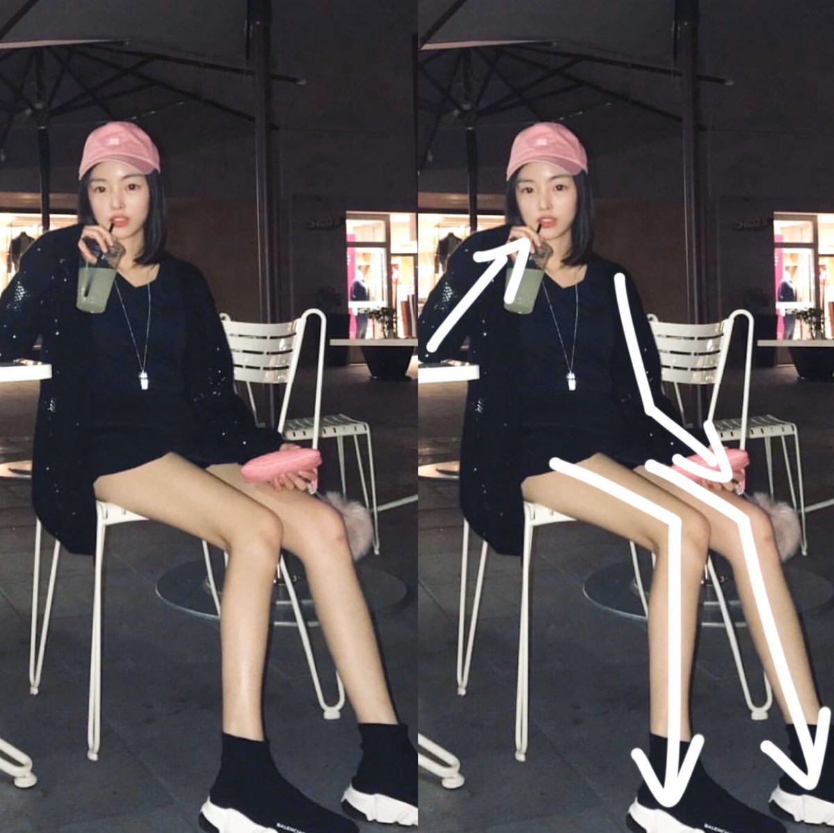 The stretched leg pose