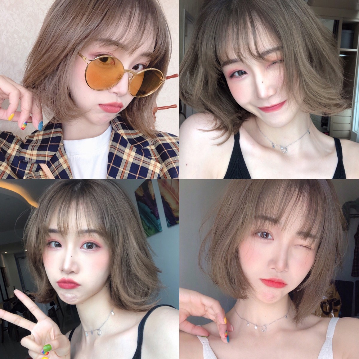 Vanilla brown hair colour