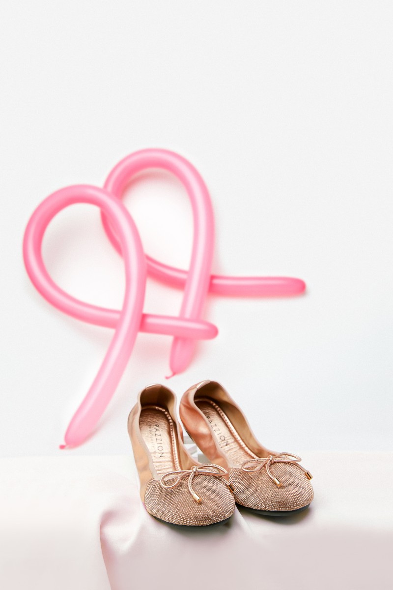 PAZZION Pink Stardust Flats product shot