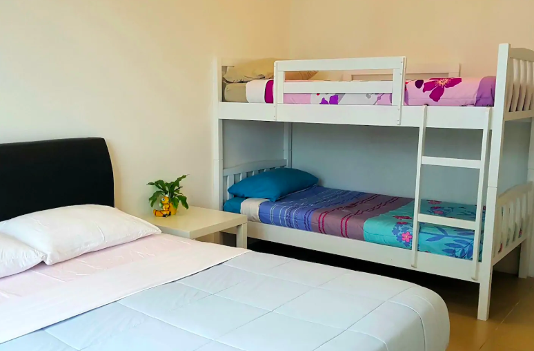 Bedroom with kids bed