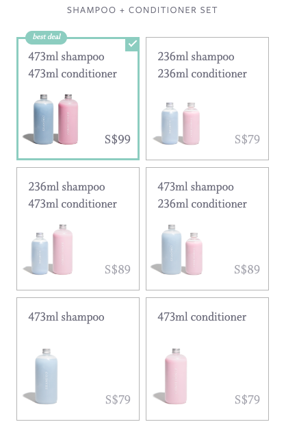 Function of Beauty shampoo and conditioner size plus price