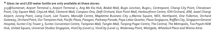 Starbucks selected outlets