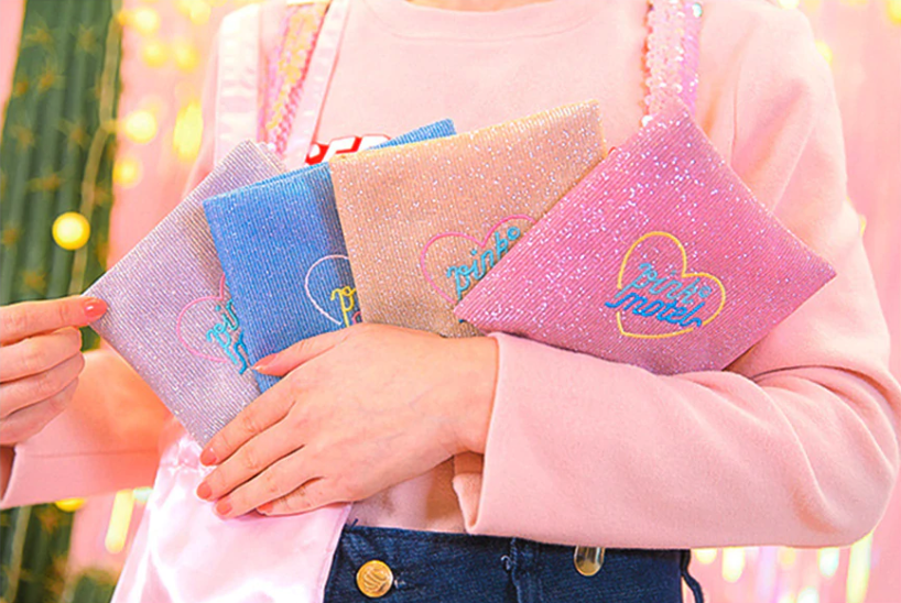 Pink Motel sanitary pad organisers 