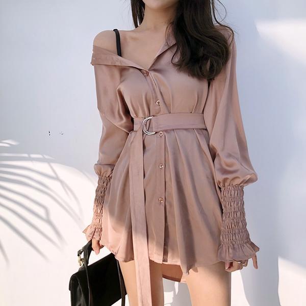 pink frill dress