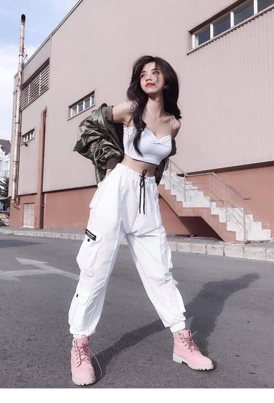 crop top and pair it with jeans or pants