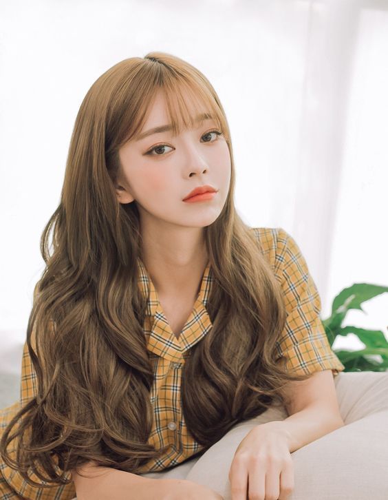 ulzzang with brown hair