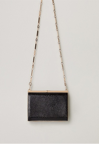 Mango Chain Faux Leather Bag (