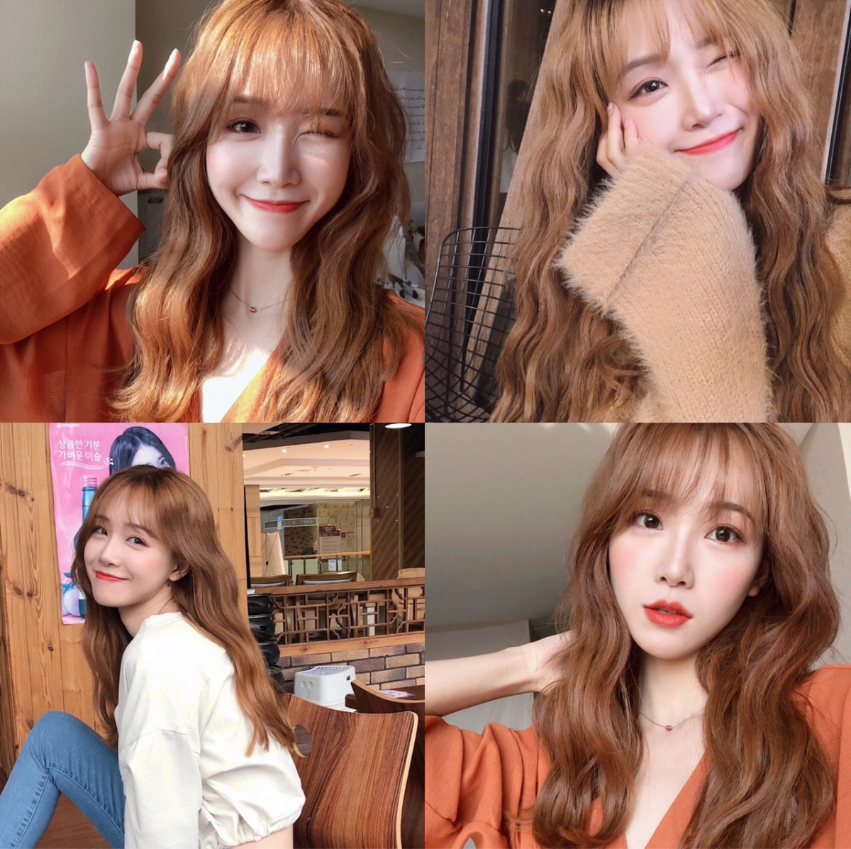 Marshmallow brown hair colour