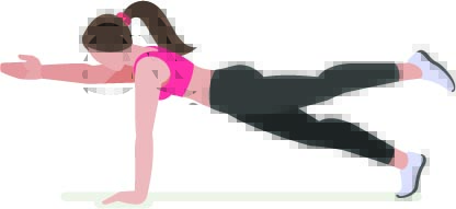opposite leg and arm