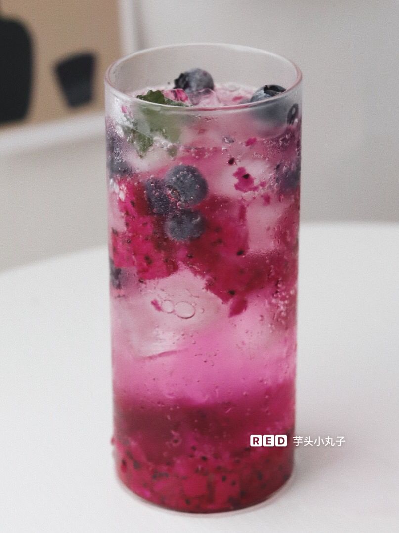 dragonfruit blueberry soda