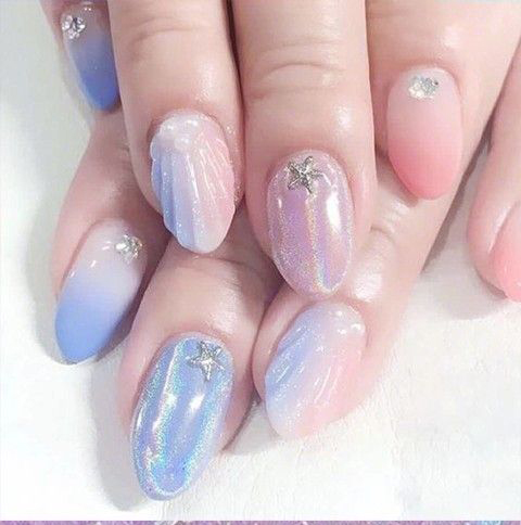 mermaid nails