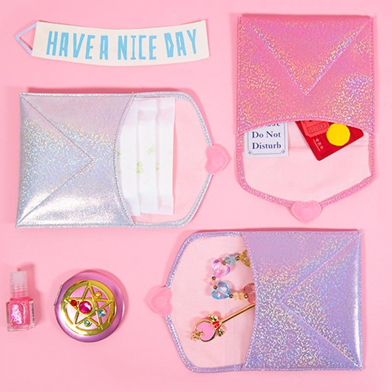 glittery Sanitary Napkin Storage Bag 