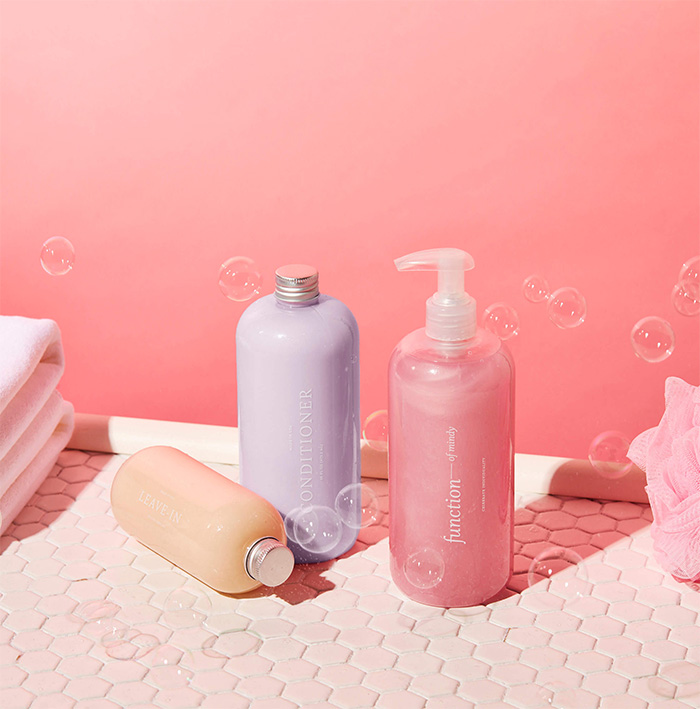 Function of Beauty's shampoo and conditioner product shot