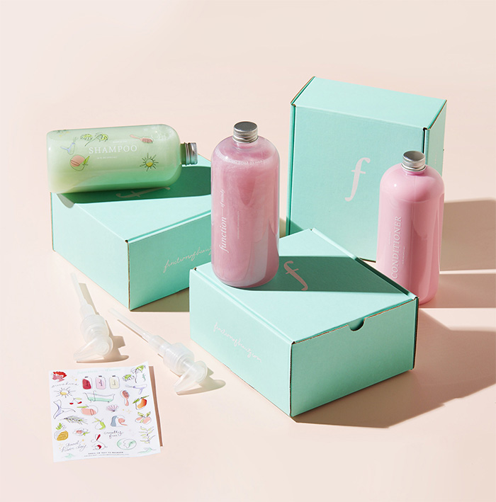 Function of Beauty hair products and packaging