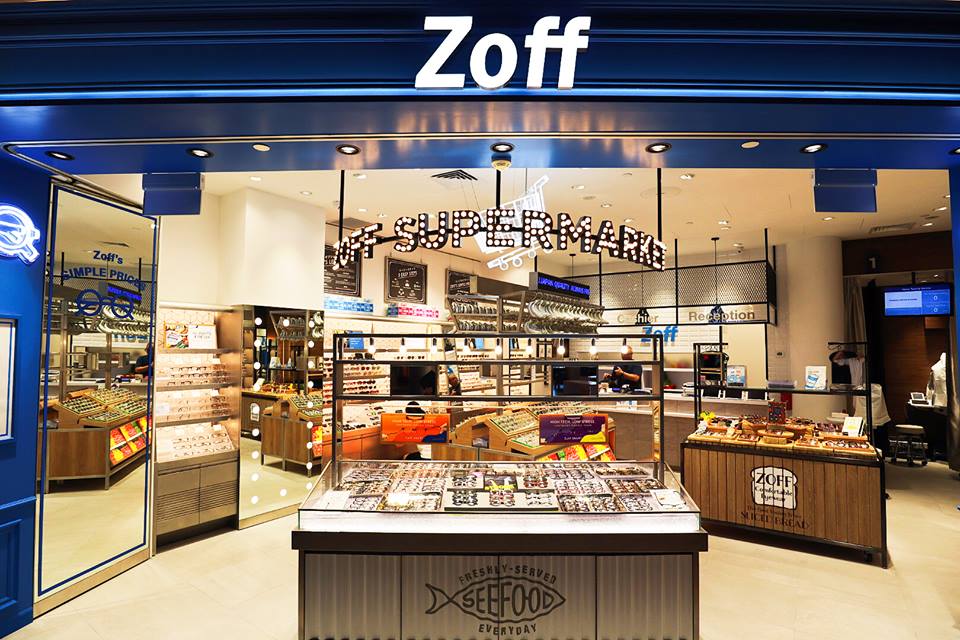 Zoff store selling glasses and sunglasses