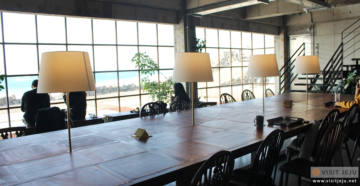 Seating area of Ultra Marine cafe