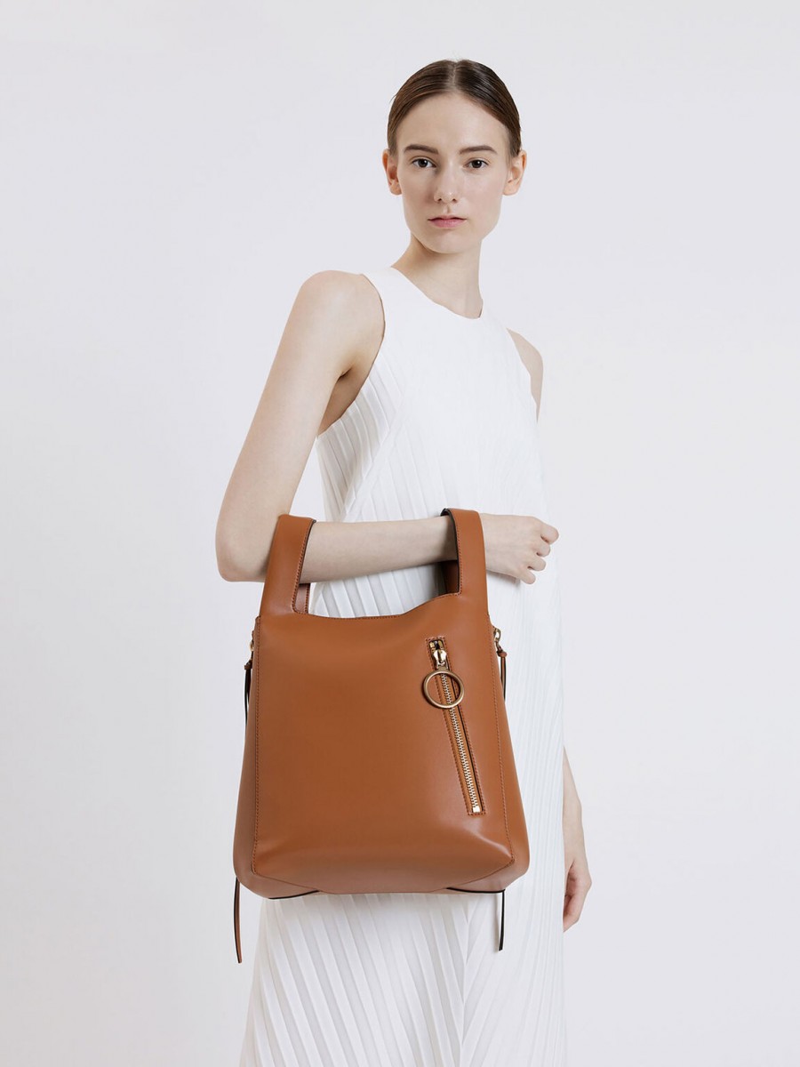 Charles & Keith Ring Square Handle Tote 